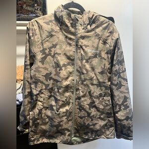 Columbia Green Camouflage Outdoor Jacket